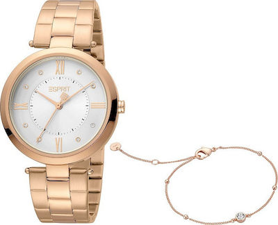 Esprit Watch with Metal Bracelet in Rose Gold color ES1L252M0035