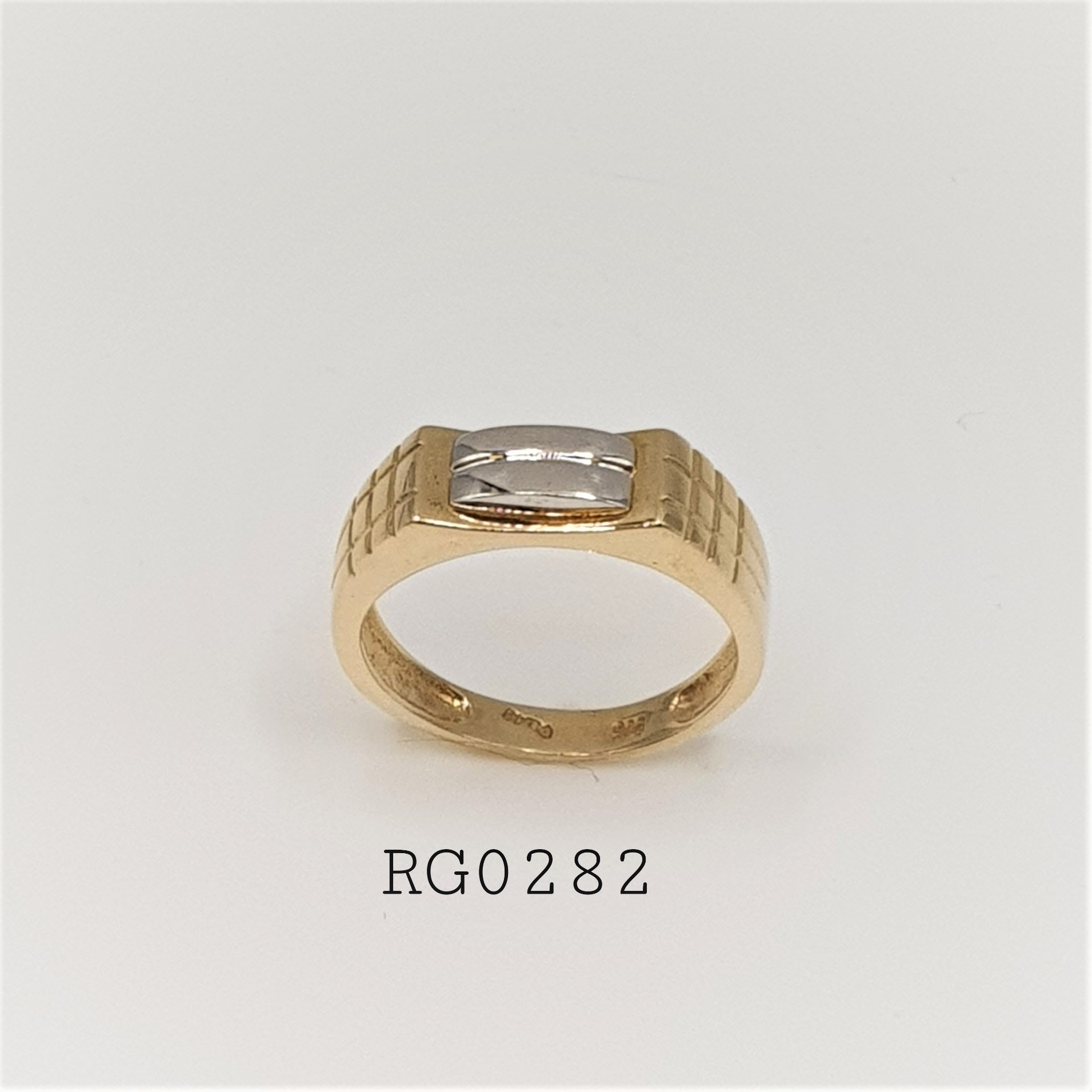 Men's Two Tone Gold Ring K14 RG0282