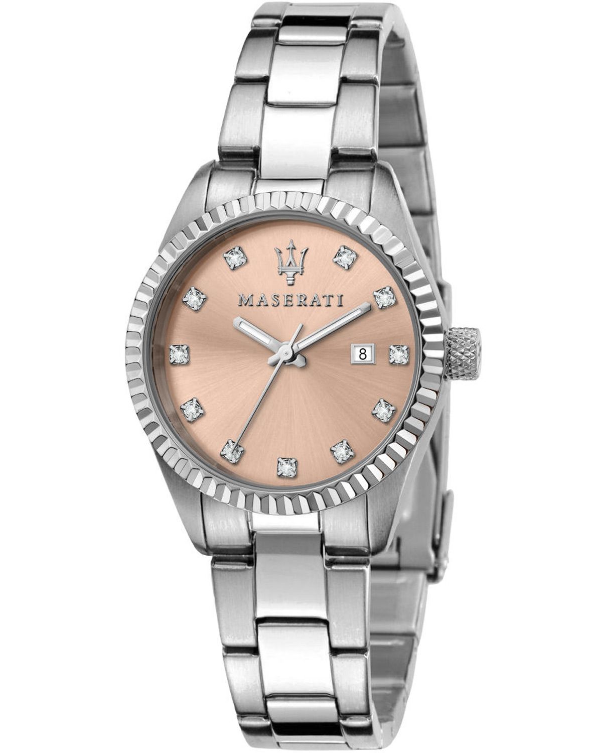 MASERATI Competizione Crystals Silver Stainless Steel Bracelet R8853100509