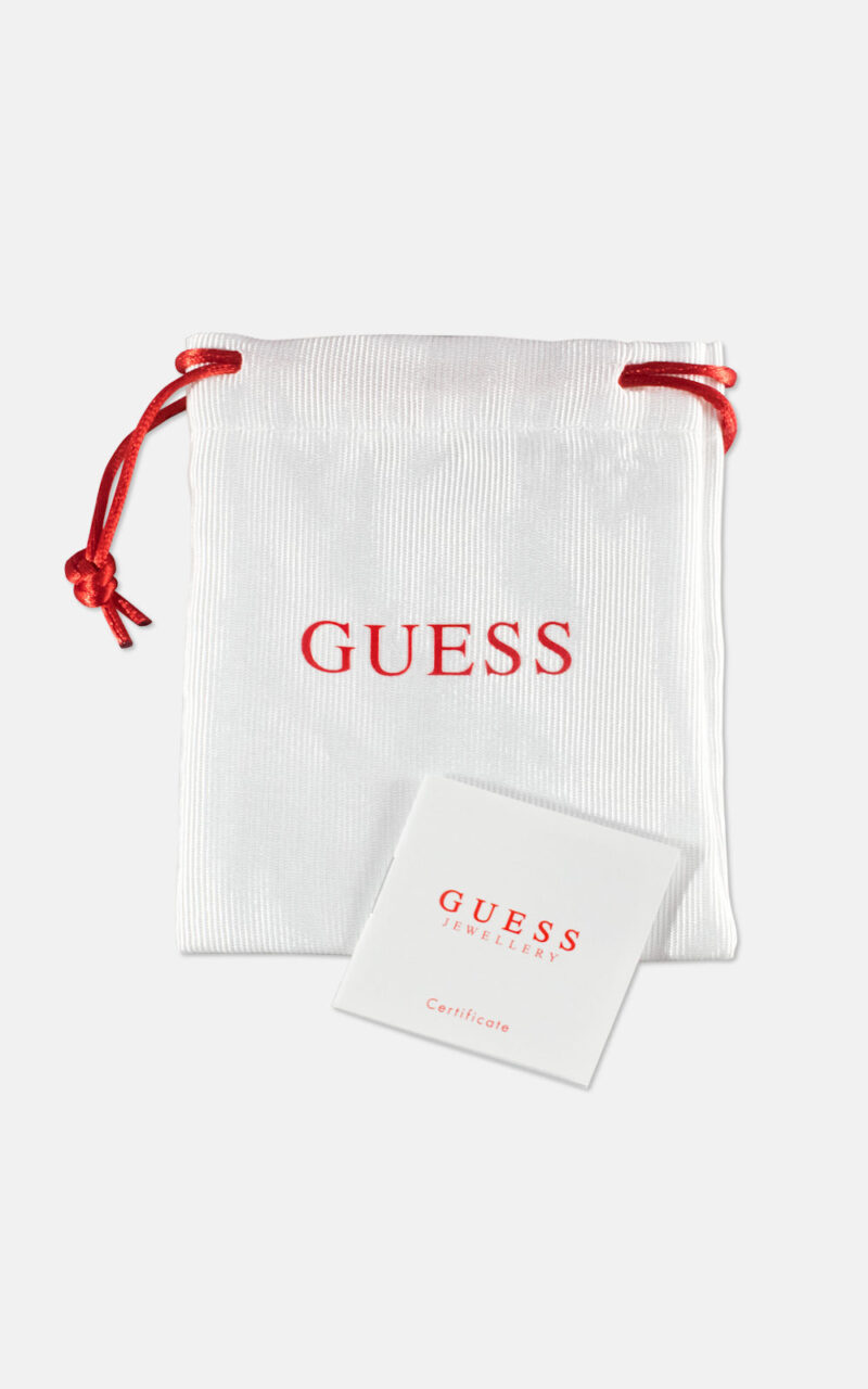 GUESS STEEL BLOOMING SUMMER JUBE05229JWYGT/U Σκουλαρίκια Χρυσά Με Πέτρες Και Λογότυπο - Image 2