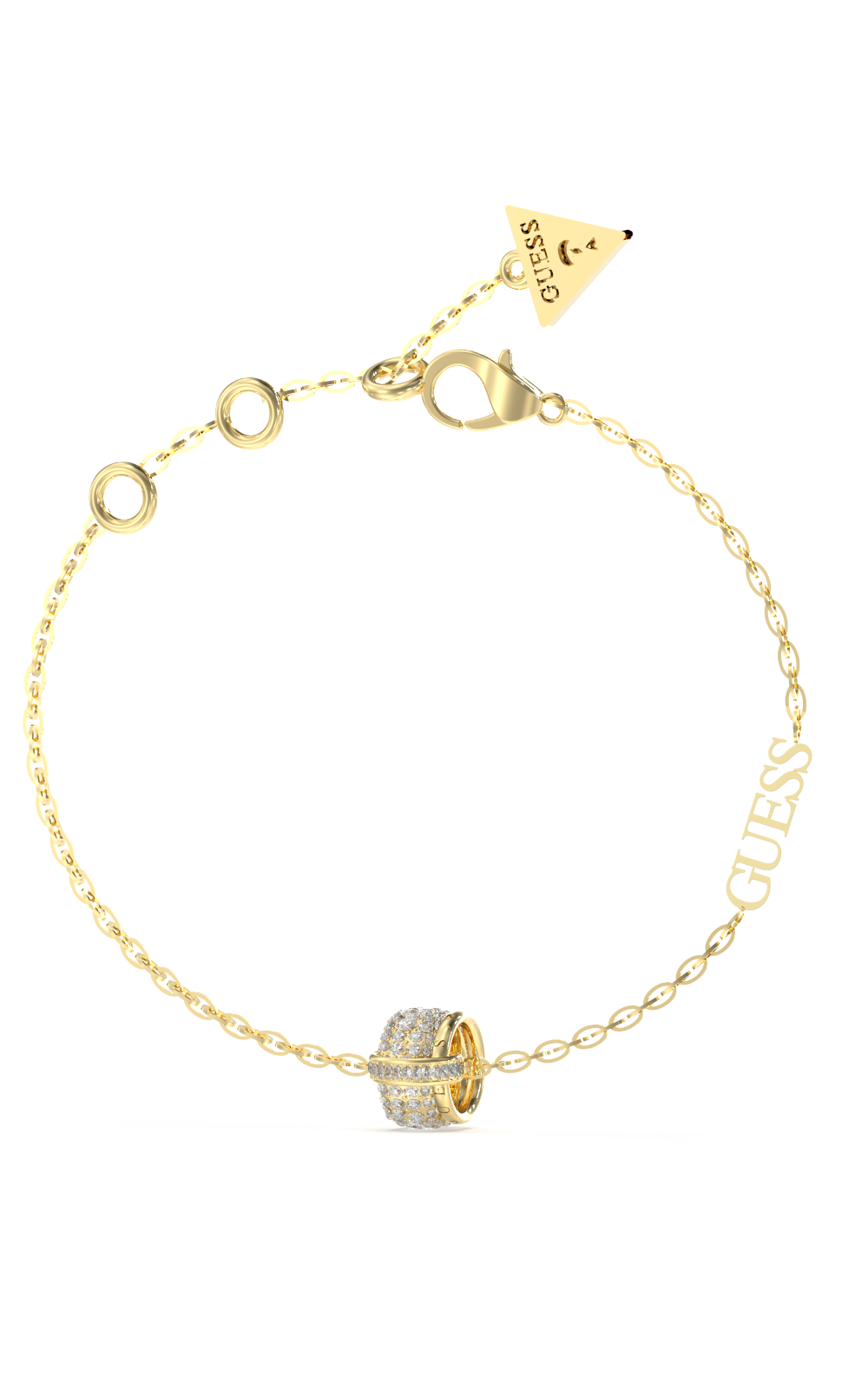 GUESS STEEL FABULOUS ME JUBB05196JWYGL Βραχιόλι Χρυσό Με Σχέδιο Με Πέτρες
