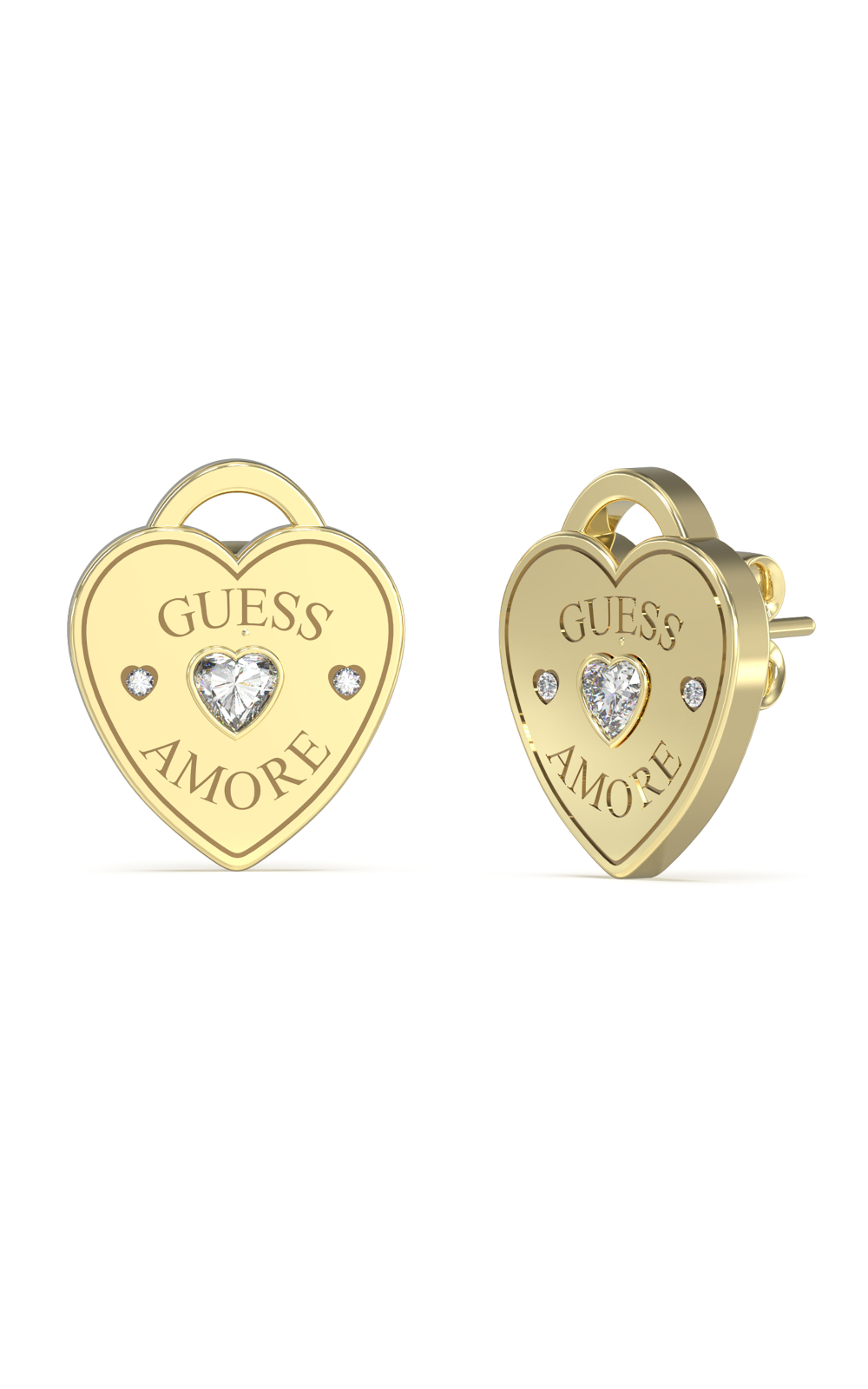 GUESS STEEL STYLISH GUESS JUBN04593JWRHT/U Κολιέ Ασημένιο Με Σχέδιο Και Λογότυπο