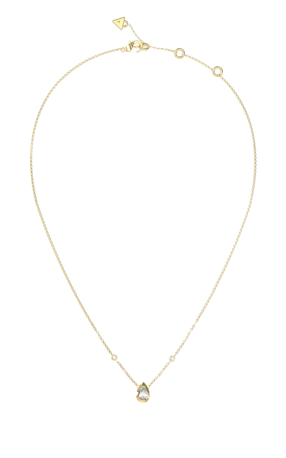 GUESS STEEL 4G LIGHT JUBN05246JWYGT/U Κολιέ Χρυσό Με Πέτρα