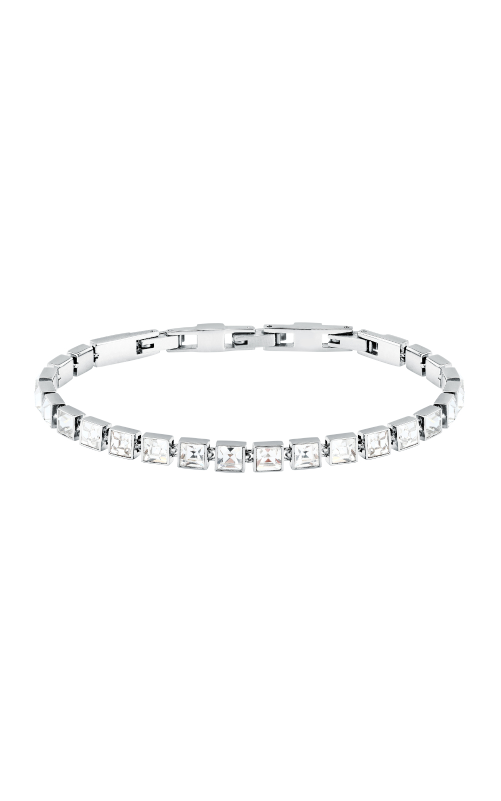 KARL LAGERFELD CRYSTALS KLAYC24 Γυναικείο Βραχιόλι Ασημένιο Με Άσπρες Πέτρες