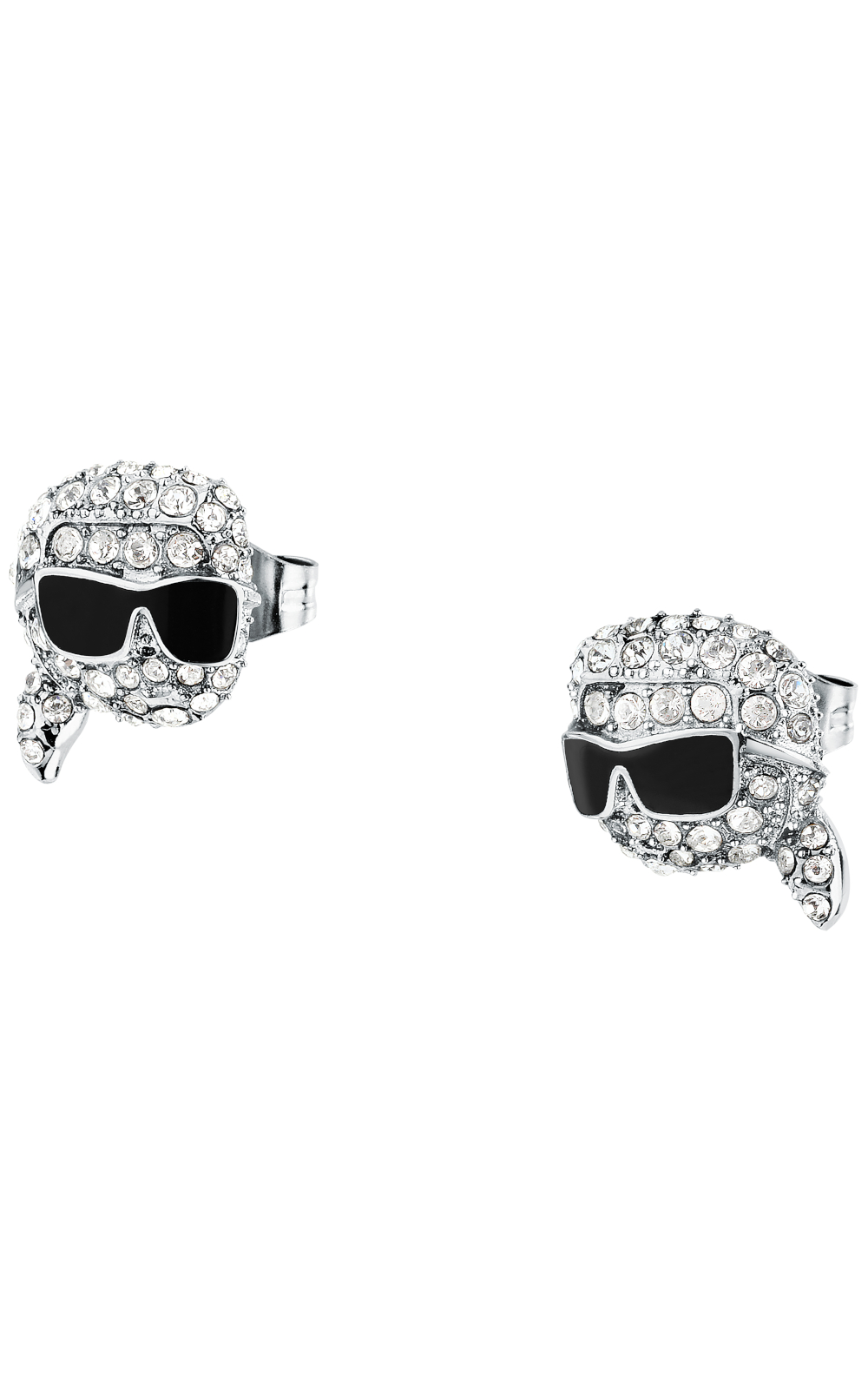 KARL LAGERFELD CHARMS KLAYD20 Γυναικεία Σκουλαρίκια Ασημένια Με Σχέδιο