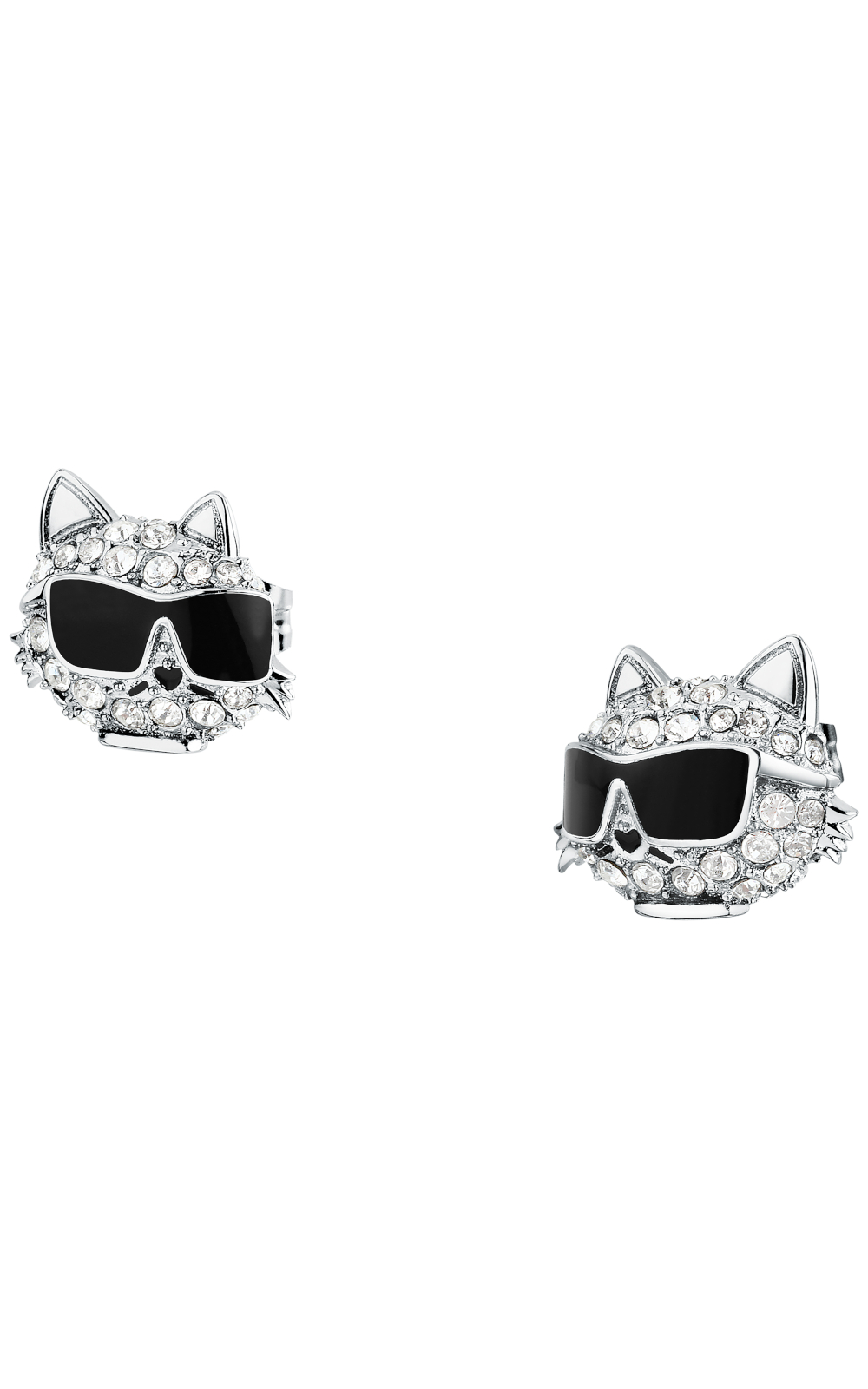 KARL LAGERFELD CHARMS KLAYD21 Γυναικεία Σκουλαρίκια Ασημένια Με Σχέδιο