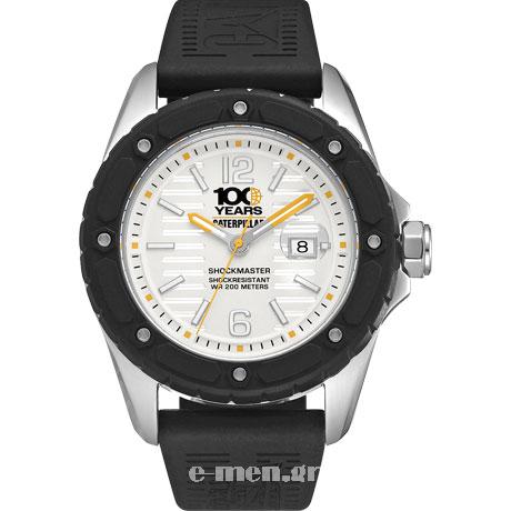 Caterpillar Shockmaster Mens Lim. Ed. Black Silicone Strap S714121232