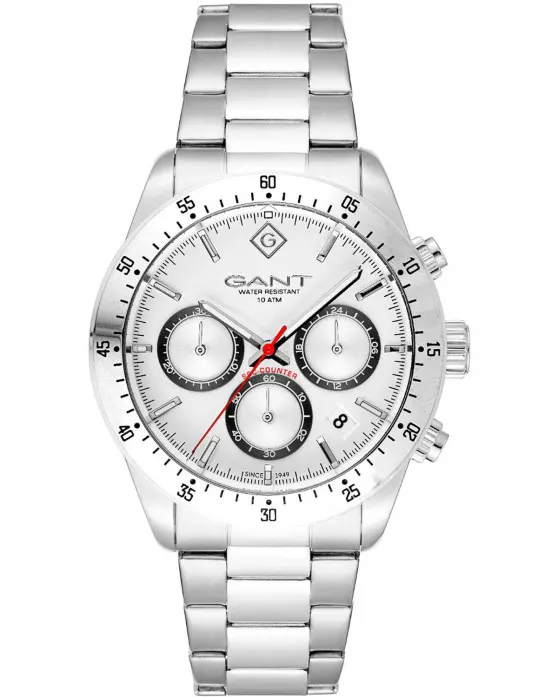 Ρολόι GANT Greenfield Chronograph Silver Stainless Steel Bracelet