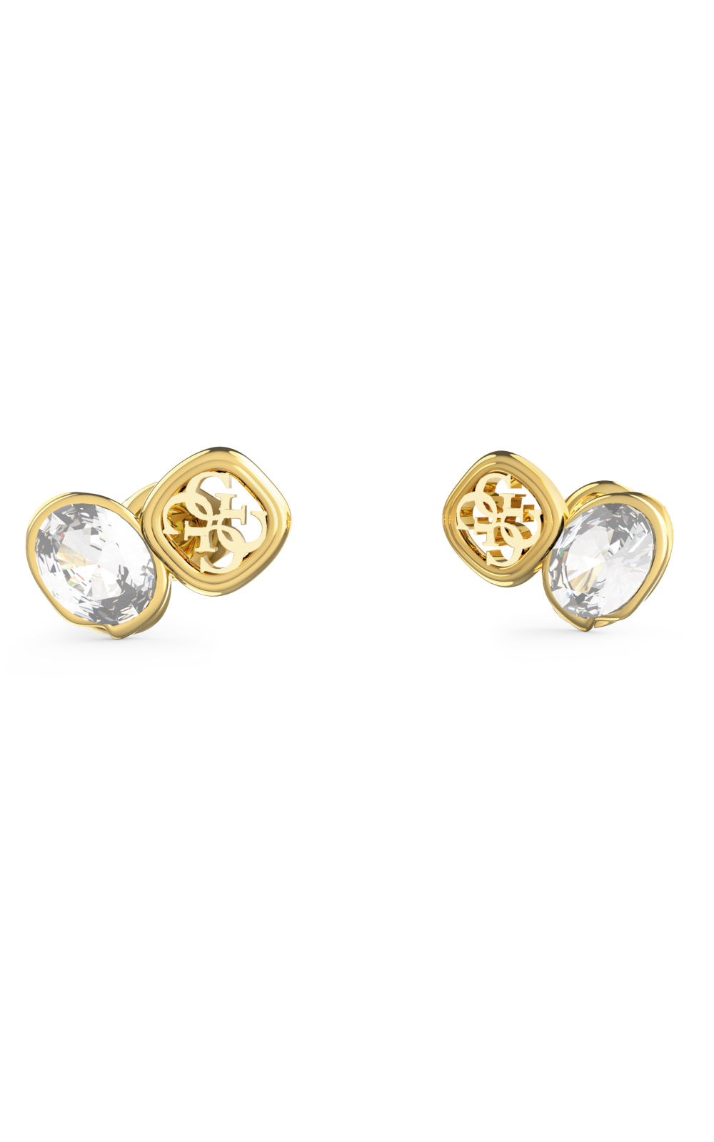 GUESS STEEL MAMOUNIA JUBE05572JWYGT/U Σκουλαρίκια Χρυσά Με Πέτρες