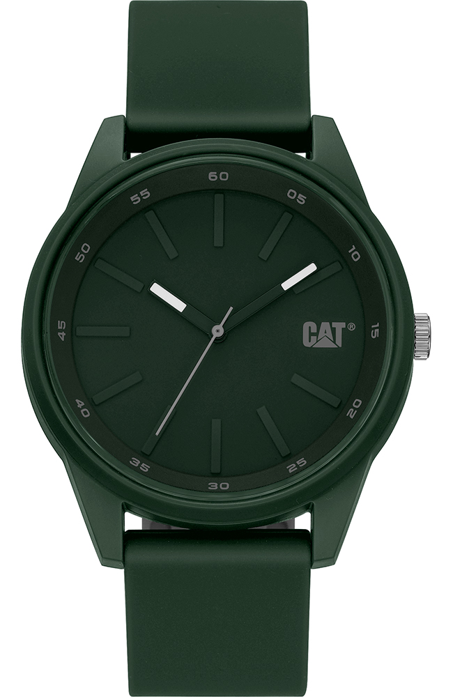 CATERPILLAR Insignia Green Rubber Strap