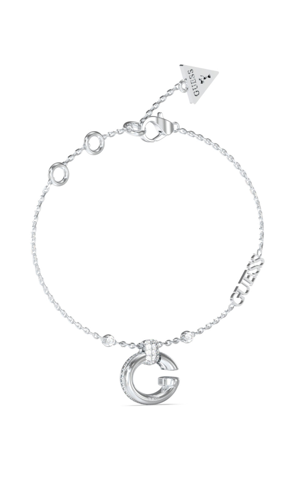 GUESS STEEL OH MY G JUBB04519JWRHL Βραχιόλι Ασημένιο Με Λογότυπα