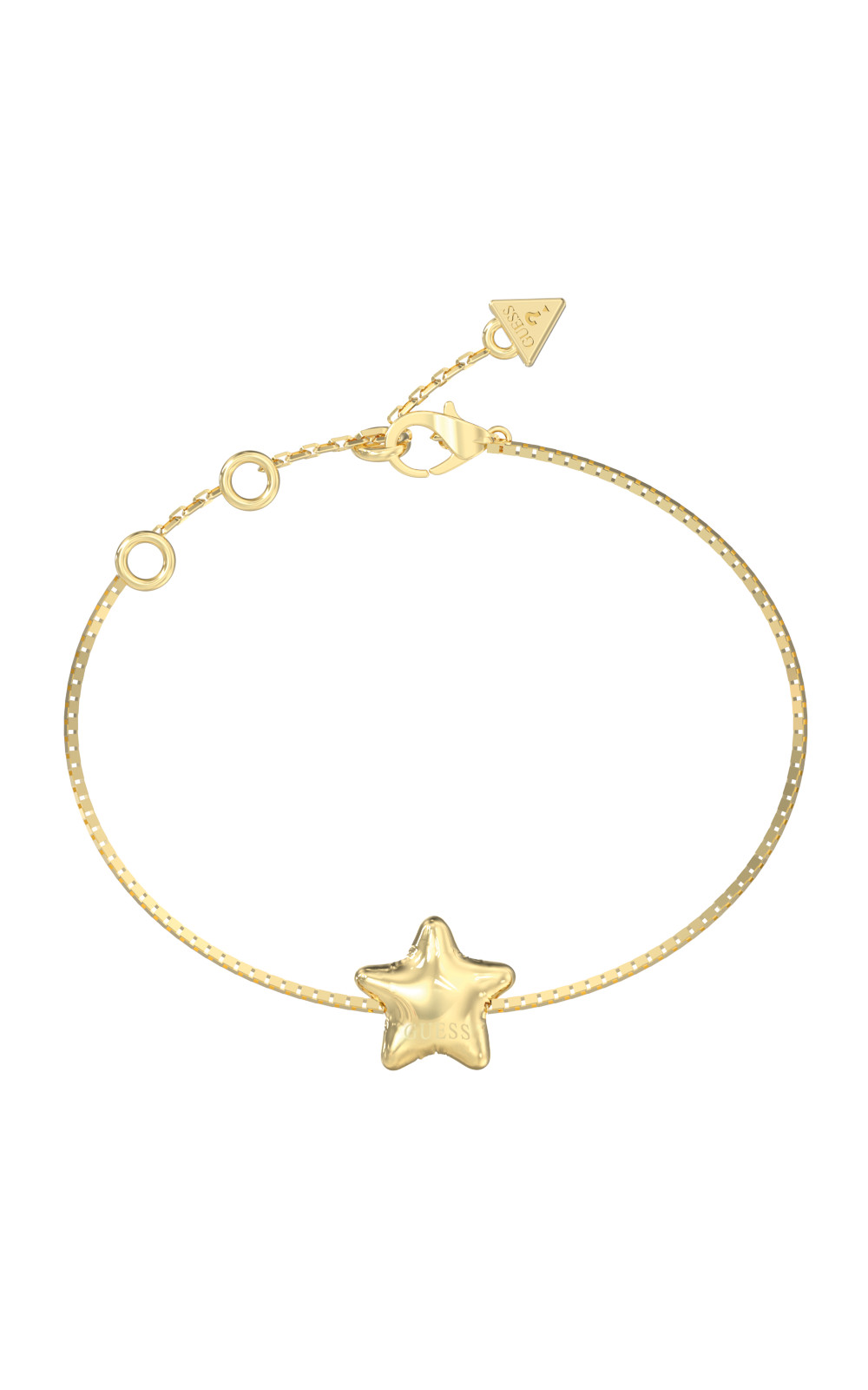 GUESS STEEL ICONIQUE JUBB05546JWYGL Βραχιόλι Χρυσό Με Αστέρι Και Λογότυπο