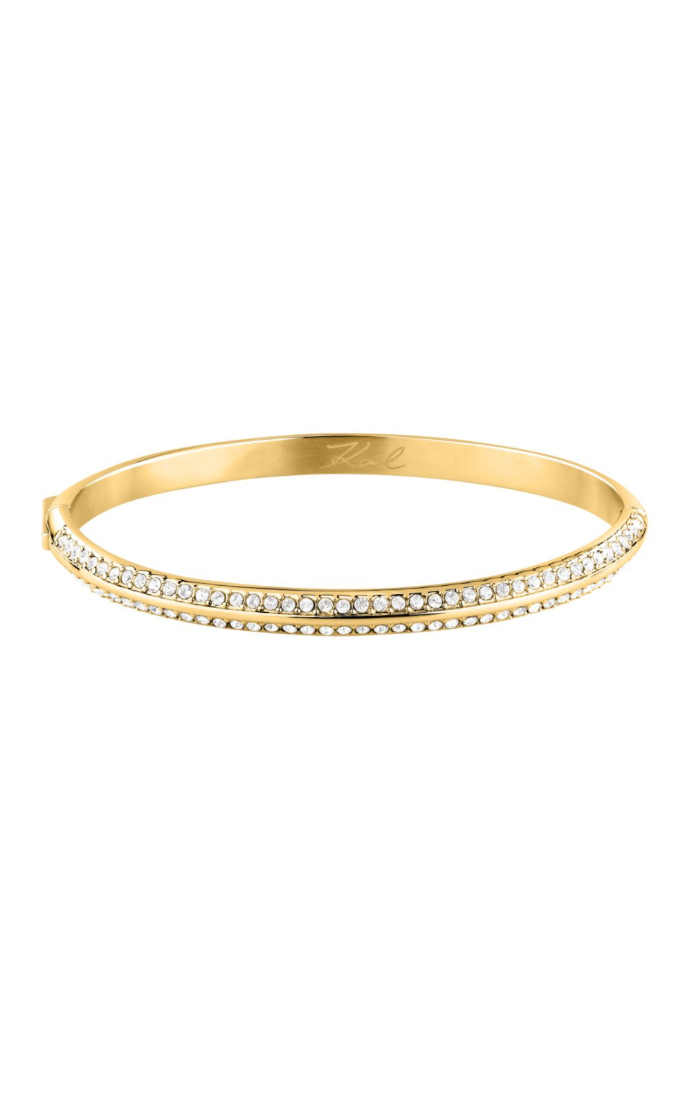 KARL LAGERFELD BOND PAVE KLBJY05 Γυναικείο Βραχιόλι Χρυσό Με Πέτρες