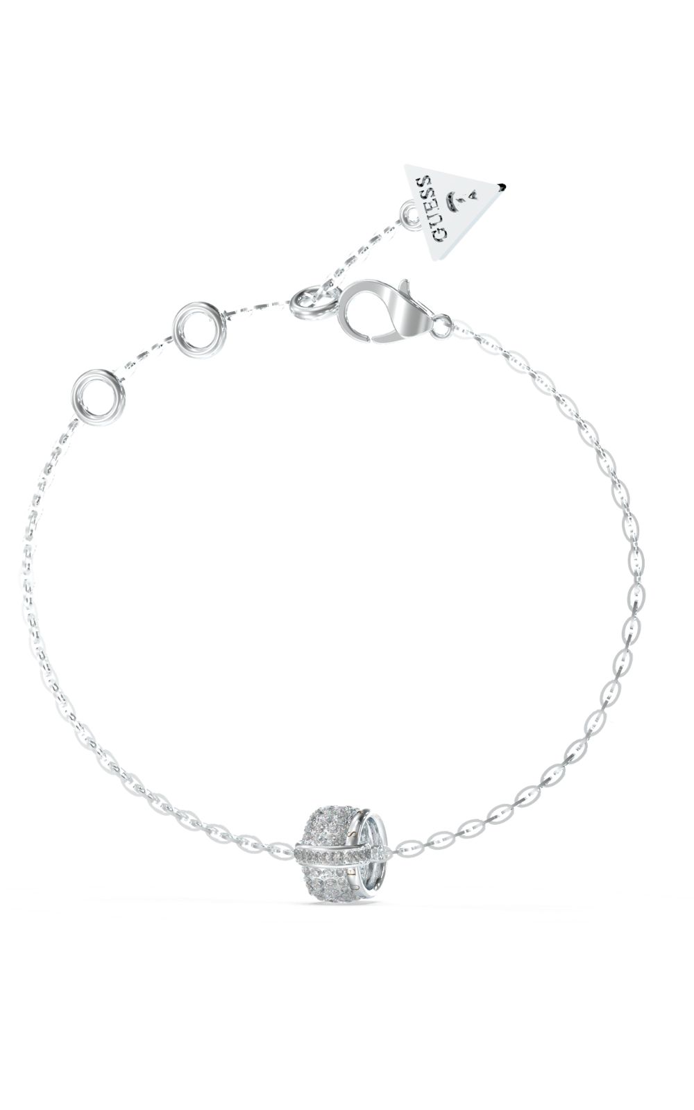 GUESS STEEL FABULOUS ME JUBB05196JWRHL Βραχιόλι Ασημένιο Με Σχέδιο Με Πέτρες