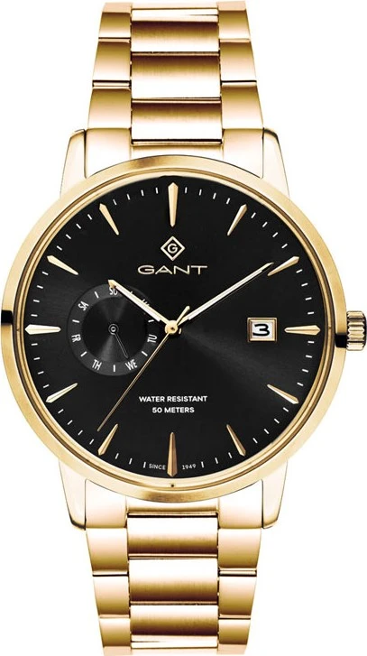 Gant East Hill Ανδρικό Ρολόι Χρονογράφος με Χρυσό Μεταλλικό Μπρασελέ G165021